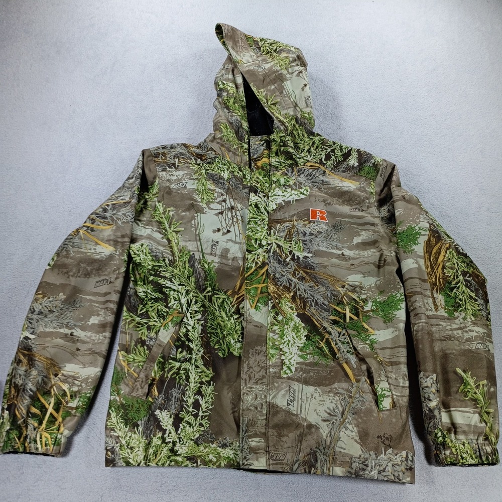 Russell Outdoors Mens Advantage Max-1 Camo Hooded Jacket Small Hunting Gear